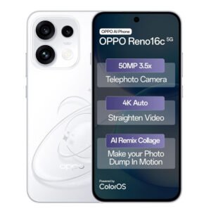 Reno16c 5G (Starry White, 8GB, 128GB) | 3D Design